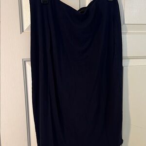 Metaphor Dark Blue Pencil Skirt